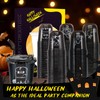 Xuelimei 12oz Halloween Disposable Plastic Cups With Strawless Sip Lids-Happy