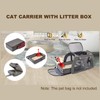 Portable Cat Travel Litter Box for Cats in Car Odor