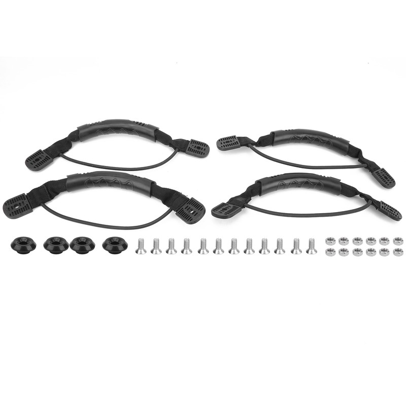 Canoeing Plastic Nylon Webbing Handle with Screw Fixed Button Set