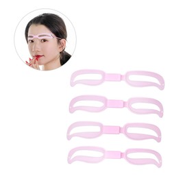 Baluue 15 Sets Eyebrow Makeup Stencil Kit Reusable Eyebrow Card Women Natural Brow Shape