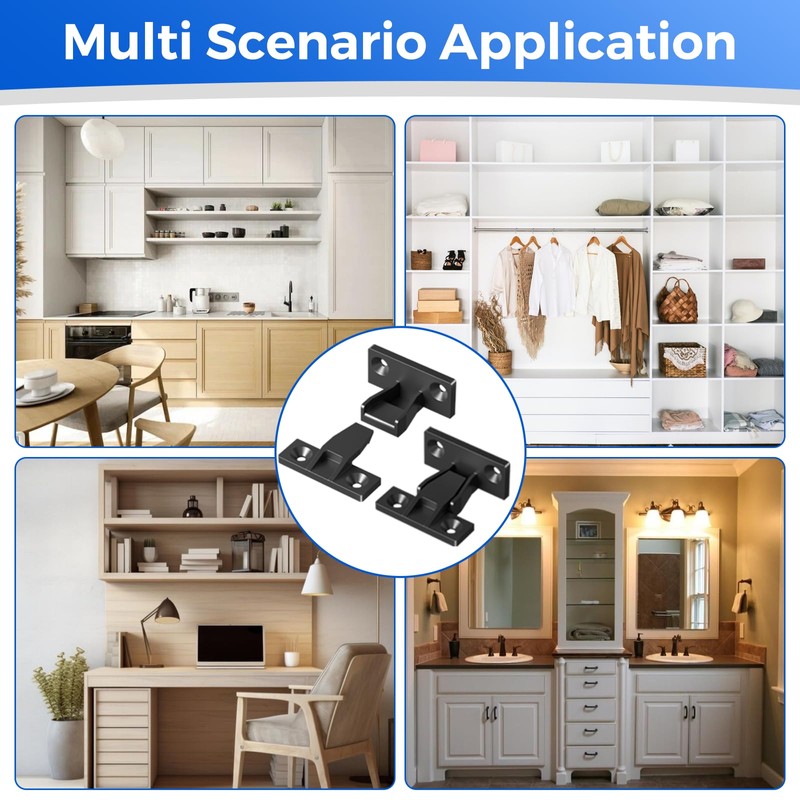 16 Pairs Keku Push in Panel Clips,Push in Plinth Fasteners