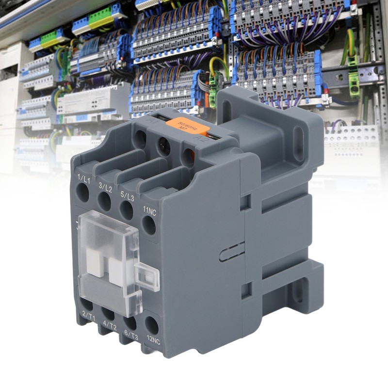 AC Contactor NC 12A Universal Rail Mount Silver Contact Low