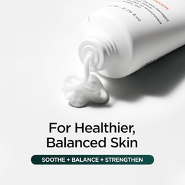 P.CALM- Crema facial Cato de 80 ml | Hidratante facial vegano coreano para pieles sensibles | Ligero y no graso