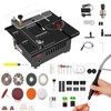 Mini table Saw, 7 Speed Adjustable Power Supply,Multi-Functional mini Table