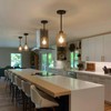 KLSS Oil Rubbed Bronze Pendant Lights Kitchen Island - Clear