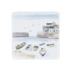 Gisela Graham Nautical Design Bone China Coaster, 10cm (Harbour)