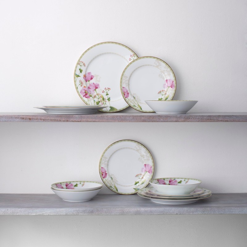 Noritake Poppy Place 12-Piece Dinnerware Set, Service for 4