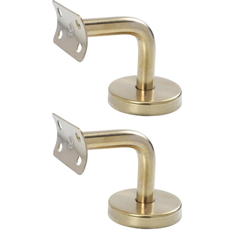 DOITOOL 6pcs Stair Handrail Bracket Wall Rail Bracket Pipe Rack