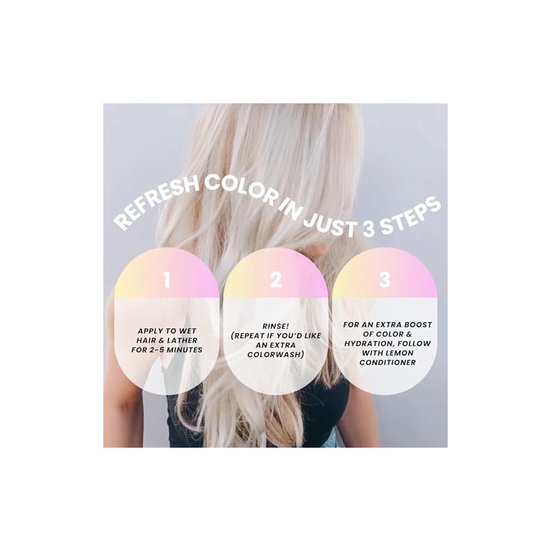 Pure Blends Hydrating Color Depositing Shampoo, Violet, White, Gray and