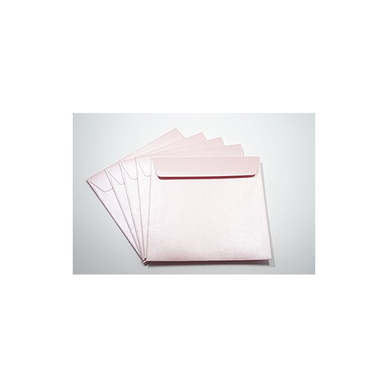 Netuno 25 Envelopes Pearlescent Pink Square 156 x 156 mm