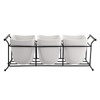 Bekith 3-Piece Ceramic Flatware Caddy with Metal Rack, Utensil Holder