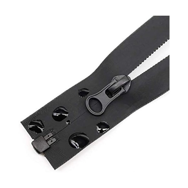 Zip in Black Plastic or Metal Separable or 2 Way Separable 5 mm or 8 mm (Waterproof (7 mm) - Separable, 60 cm