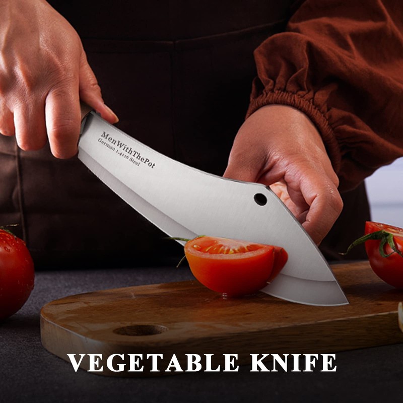 MEN WITH THE POT Meat Cleaver Knife, Hand Forged Ultra