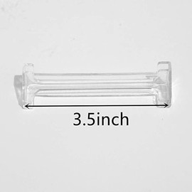 esowemsn 8PCS Vertical Blind Valance Corners 3.5inch Clear Plastic Vertical Blind Dust Cover Corner Frame for L Sharp Dust Cover,Blinds Parts,Accessory,Components