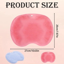 2 Pcs Foot Scrubber Mat, Foot Scrubber for Shower, for Men and Women Eliminate Calluses Dead Skin