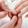 100-Pack Nail Art Wood Stick, Double Heads Nail Cuticle Pusher