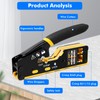 RJ45 Crimp Tool Kit 157PCS, Pass Through Ethernet Crimping Tool,