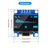 2 Pcs 0.96 Inch OLED Display Module 128x64 Pixel IIC