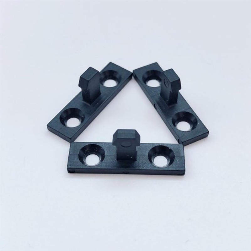 10Sets Black Plastic Trash Can Lid Lock Buckles Universal Waste