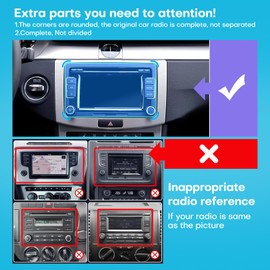 4Core+64G Car Radio for VW Volkswagen Seat Golf Passat Jetta Beetle Tiguan Touran EOS Stereo 8 inch Upgrade Android 13 Touch Screen Wireless Carplay& Android Auto Bluetooth GPS Backup Camera