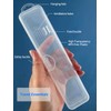 4 Pack Tongue Scraper Travel Case for Tongue Cleaner, Toothbrush,