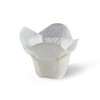 SimpleGood White Lotus Style Baking Cups Medium Size Cupcake Liners