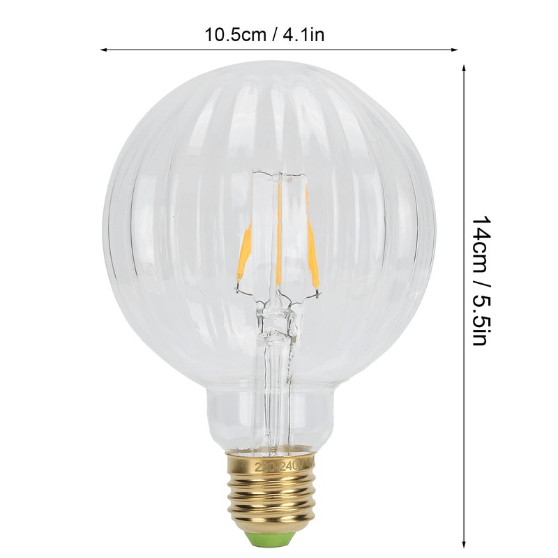 G95 Retro Bulb E27 4W 220V WatermelonShape LED Filament Lamp