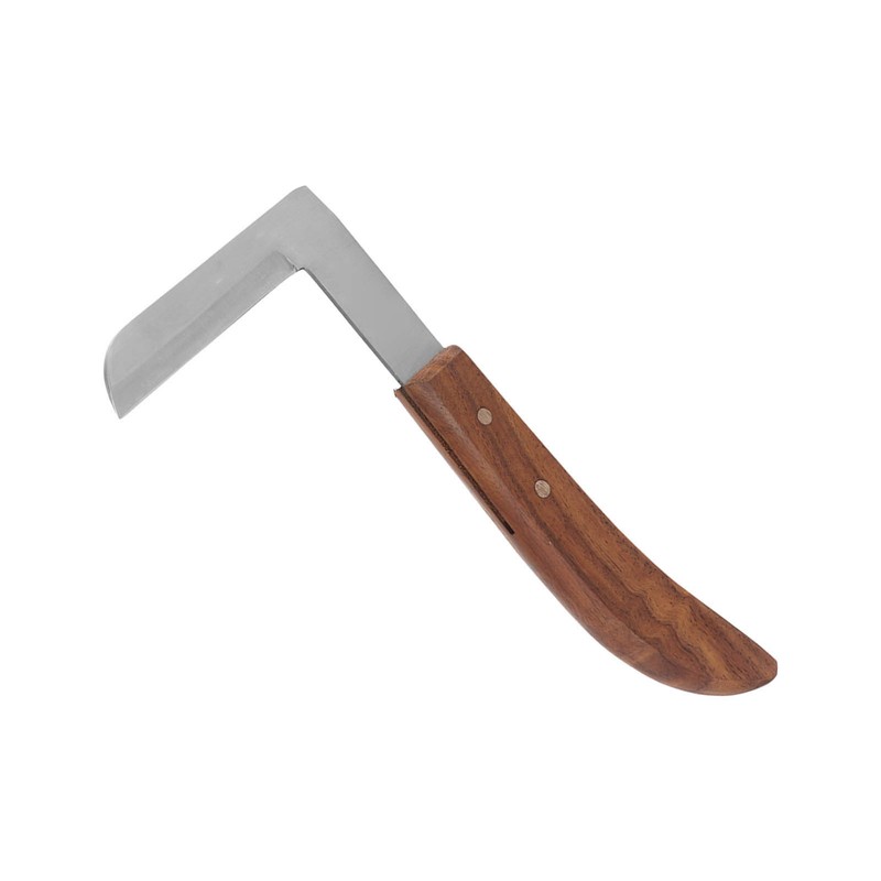 Steel Hoof Knife L Shaped Ergonomic Curved Handle Hoof Trimming