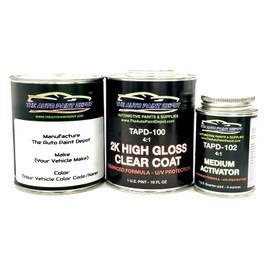 Auto Paint Depot The FACTORY MATCHED Paint for Acura CL, CSX, EL, Integra, Legend, MDX, RSX, TL, Vigor-Taffeta White NH-578 (All Years) One Pint Paint with One Pint 2k Clear Coat (4:1) w/activator