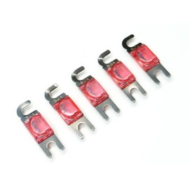 KnuKonceptz Mini-ANL (MIDI/AFS) Nickel SIlver Plated Fuses 50A - 5 Pack