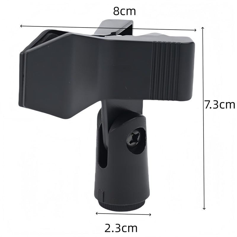 AkNebriax 2 Pack Microphone Holder Clip On with Screw Conversion