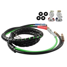 RainMan S 12FT 3 in 1 ABS & Power Air Line Hose Kit Replacement for Semi Truck Tractor Trailer with Glad Hands & Seals