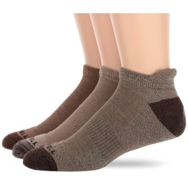 Merrell mens 3 Pack Solid Marl Low Cut Tab Hiking Socks, Olive Assorted, Medium-Large US