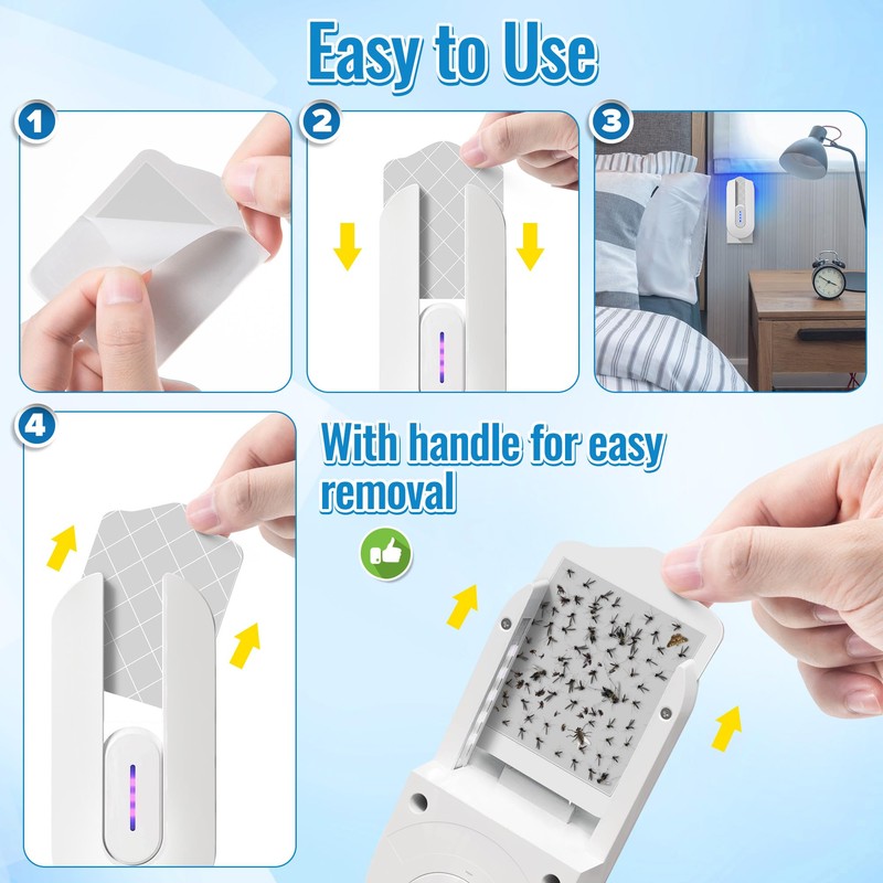 Qualirey 20 Pack Flying Insect Trap Refill Compatible with BugMD