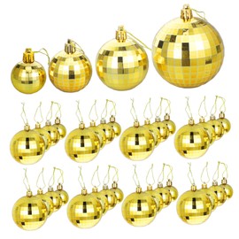 MAGICLULU 36pcs Xmas Balls Ornaments Reflective Pendants for Christmas Tree Decoration Versatile Xmas Supplies for Parties Weddings Indoor Outdoor Use
