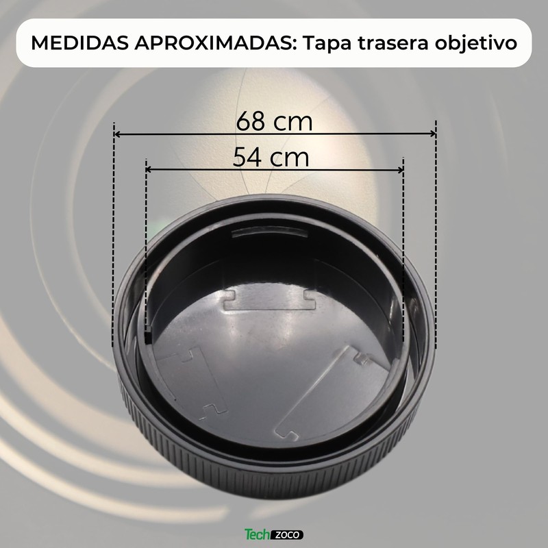 TECHZOCO Front Housing Cap and Lens Cap Compatible with Canon