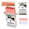 10pcs Labiales Lana Del Rey Juego De Lápiz Labial Mate