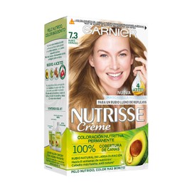 Garnier Nutrisse Creme Coloración Permanente Con Mascarilla Nutritiva De Cuatro Aceites - Rubio Dorado 7.3