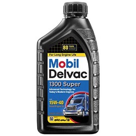 Mobil (120429-6PK) Delvac 1300 Super 15W-40 Motor Oil - 1 Quart, (Pack of 6)