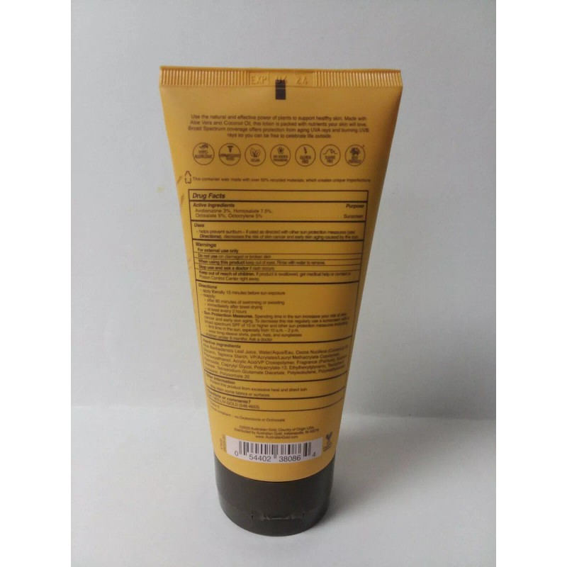 Australian Gold Plant Based SUNSCREEN LOTION SPF 30 Aloe &