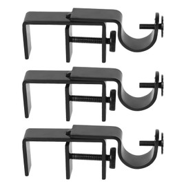 INSFITY Outside Mounted Blinds Curtain Rod Bracket (Only Fit for 1.3-2 inches Rectangle Headrail) No Drill No Tools Required (Patent Depending)