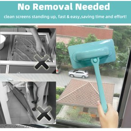5PCS Mesh Screen Cleaner Kit Detachable Window Screen Cleaning Brush Track Cleaning Tool with Wet and Dry Dual Use