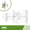 Amig - 2001 model united door handle for wooden doors