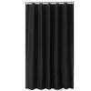 Sfoothome 180cm Wide x 200cm Long Black Shower Curtain,Waterproof Shower
