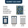 Fishing Blanket Gift for Men Boys Soft Flannel Fish Throw