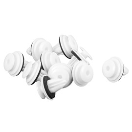 Motoforti Door Trim Panel Clips, for Toyota Tacoma 2001-2022, Nylon, No.90467A0005, White, 10 Pcs