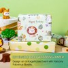 Yarcony Green Baby Shower Wrapping Paper Roll, Baby Animal Wrapping
