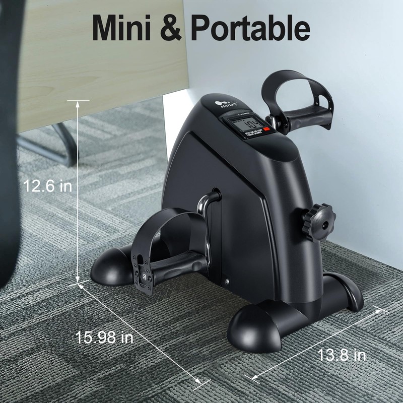 Mini Exercise Bike, himaly Under Desk Bike Pedal Exerciser Portable