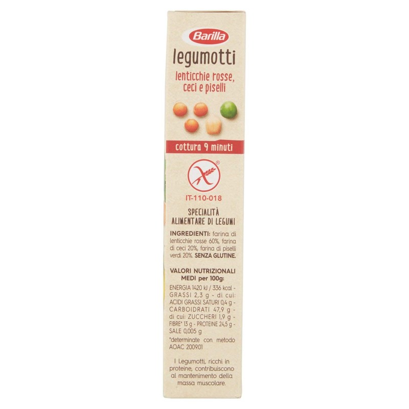 Barilla Legumotti Lenticchie Rosse, Ceci e Piselli, Ricchi di Proteine