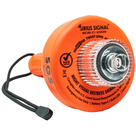 Sirius Signal C-1003 SOS LED Distress Signal - Electronic Flare Replacement, USCG Approved, Includes Daytime Flag & Whistle